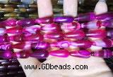 CAA2053 15.5 inches 8*20mm teardrop agate beads wholesale