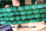 CAA2124 15.5 inches 10*14mm drum agate beads wholesale