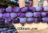 CAA2146 15.5 inches 13*18mm faceted drum agate beads wholesale