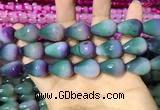 CAA2164 15.5 inches 15*20mm faceted teardrop agate beads