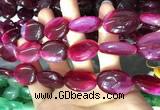 CAA2181 15.5 inches 18*25mm oval banded agate beads wholesale