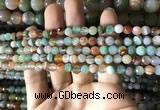 CAA2264 15.5 inches 6mm faceted round banded agate beads