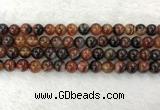 CAA2321 15.5 inches 10mm round banded agate gemstone beads