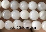 CAA2340 15.5 inches 4mm round white crazy lace agate beads wholesale