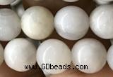 CAA2342 15.5 inches 8mm round white crazy lace agate beads wholesale