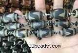 CAA2685 15.5 inches 13*25mm - 16*26mm drum tibetan agate dzi beads