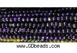 CAA2881 15 inches 6mm faceted round fire crackle agate beads wholesale