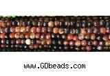 CAA2882 15 inches 6mm faceted round fire crackle agate beads wholesale