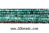 CAA2888 15 inches 6mm faceted round fire crackle agate beads wholesale