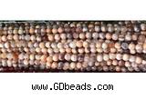 CAA2889 15 inches 6mm faceted round fire crackle agate beads wholesale