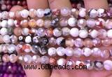 CAA2900 15 inches 6mm faceted round fire crackle agate beads wholesale