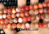 CAA2991 15 inches 8mm faceted round fire crackle agate beads wholesale