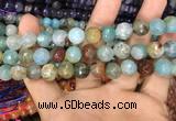 CAA3040 15 inches 10mm faceted round fire crackle agate beads wholesale