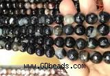 CAA3093 15 inches 10mm faceted round fire crackle agate beads wholesale