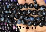 CAA3097 15 inches 10mm faceted round fire crackle agate beads wholesale