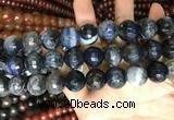 CAA3245 15 inches 16mm faceted round fire crackle agate beads wholesale