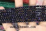 CAA3270 15 inches 4mm faceted round agate beads wholesale