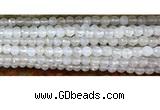 CAA3290 15 inches 6mm faceted round agate beads wholesale