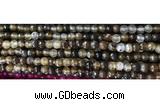 CAA3294 15 inches 6mm faceted round agate beads wholesale