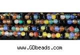 CAA3296 15 inches 6mm faceted round agate beads wholesale