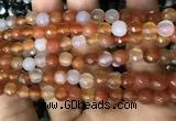 CAA3310 15 inches 6mm faceted round agate beads wholesale