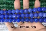 CAA3376 15 inches 10mm faceted round agate beads wholesale