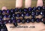 CAA3379 15 inches 10mm faceted round agate beads wholesale