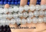 CAA3395 15 inches 12mm faceted round agate beads wholesale