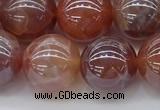 CAA3504 15.5 inches 12mm round AB-color fire agate beads wholesale