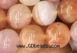 CAA3533 15.5 inches 8mm round pink botswana agate beads