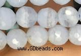 CAA3560 15.5 inches 6mm faceted round blue lace agate beads