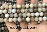 CAA3583 15.5 inches 8mm round ocean fossil agate beads wholesale