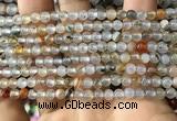 CAA3596 15.5 inches 4mm round dendritic agate beads wholesale