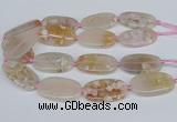 CAA3611 15.5 inches 25*45mm oval sakura agate gemstone beads