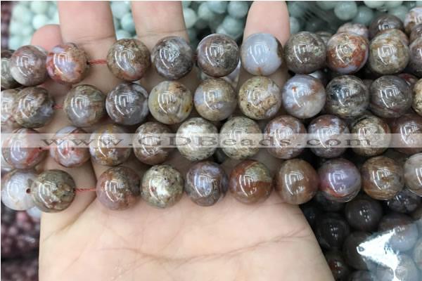 CAA3639 15.5 inches 10mm round flower agate beads wholesale