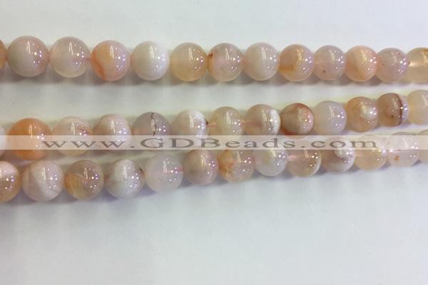 CAA3644 15.5 inches 8mm round sakura agate beads wholesale