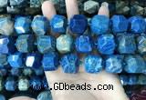 CAA3711 18*20mm - 20*22mm faceted nuggets chrysanthemum agate beads