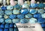 CAA3713 15*22mm - 16*25mm faceted nuggets chrysanthemum agate beads