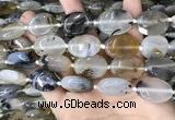 CAA3741 15.5 inches 18*25mm oval Montana agate beads wholesale