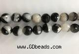 CAA3779 15.5 inches 18mm faceted round agate druzy geode beads