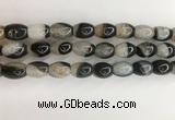 CAA3785 15.5 inches 10*14mm rice agate druzy geode beads