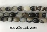 CAA3787 15.5 inches 13*18mm rice agate druzy geode beads