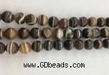 CAA3801 15.5 inches 10mm round line agate beads wholesale