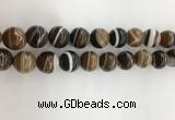 CAA3803 15.5 inches 14mm round line agate beads wholesale