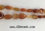 CAA3810 15.5 inches 13*18mm - 15*20mm faceted freeform red agate beads