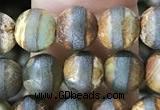 CAA3843 15 inches 6mm round tibetan agate beads wholesale