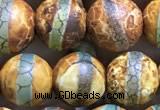 CAA3876 15 inches 8mm round tibetan agate beads wholesale