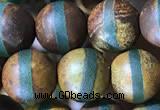 CAA3877 15 inches 8mm round tibetan agate beads wholesale