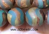 CAA3898 15 inches 10mm round tibetan agate beads wholesale