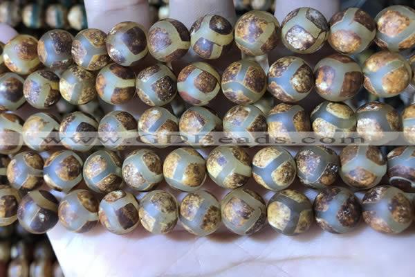 CAA3912 15 inches 10mm round tibetan agate beads wholesale